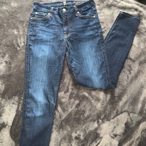 7 for all mankind women’s blue jeans size 28